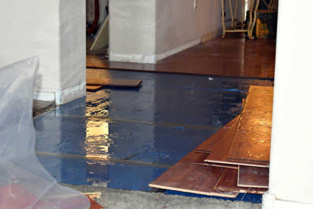 Professional Flood Cleanup technician working in Marion, MA